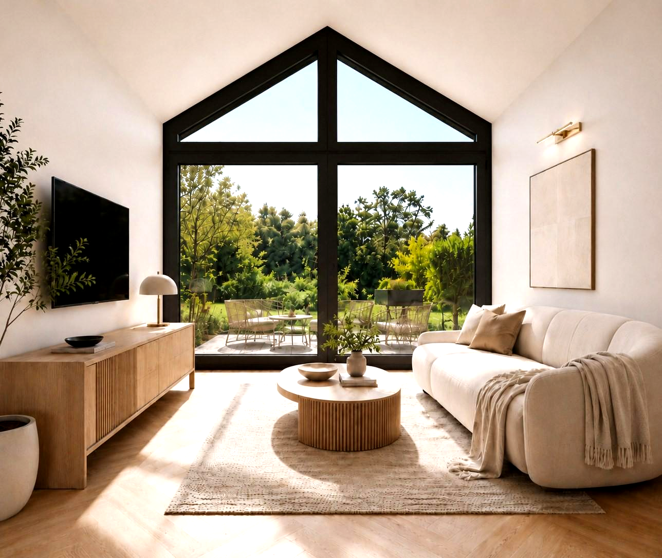 Modular home living room