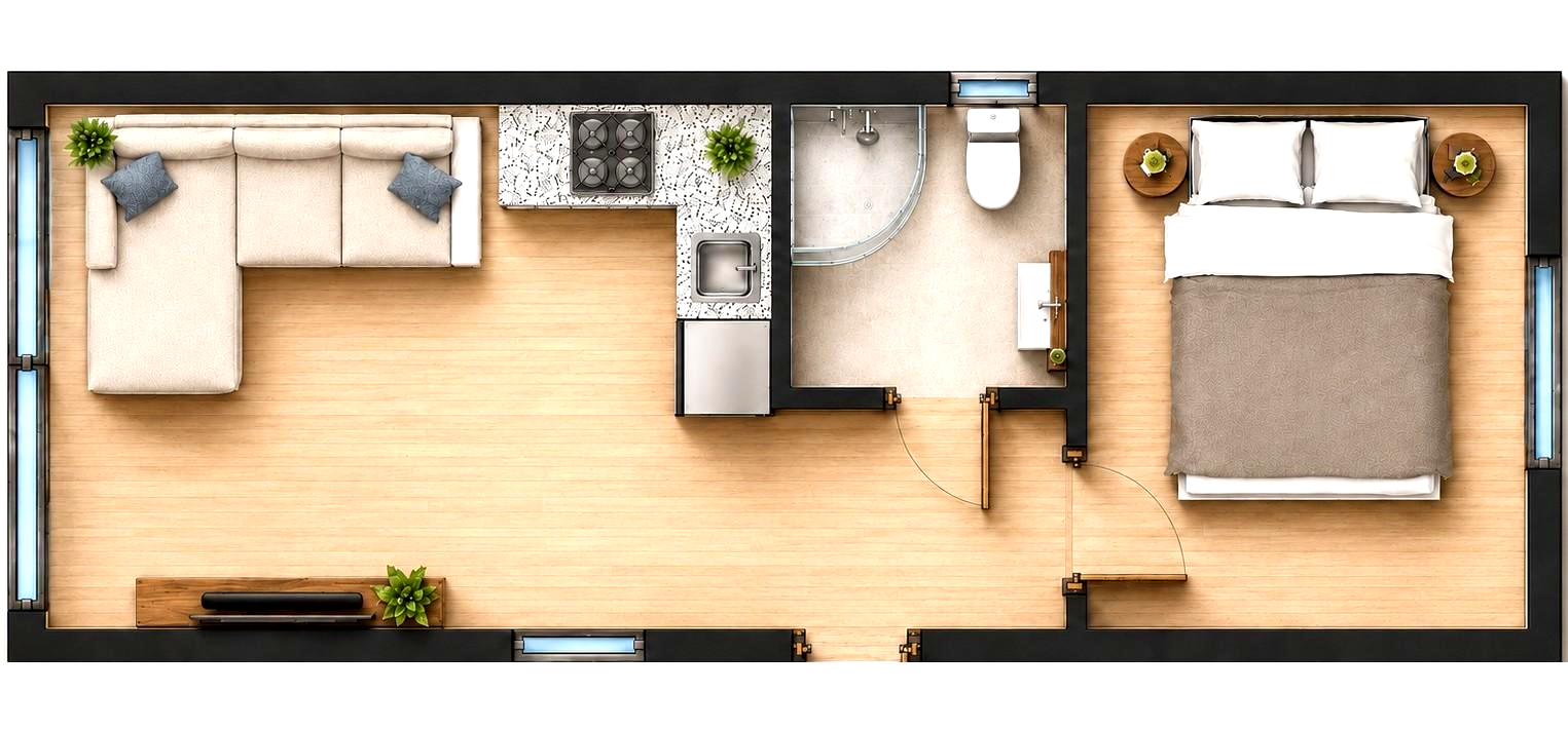 Modular home floor plan