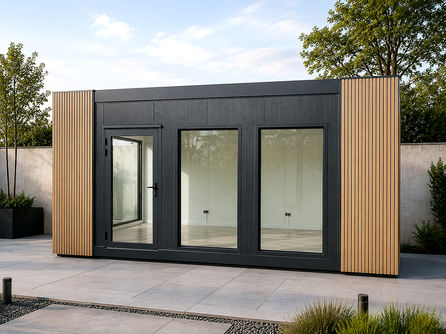 Pavilion with slats